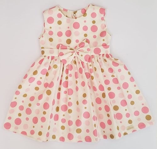 vestido infantil bolinha