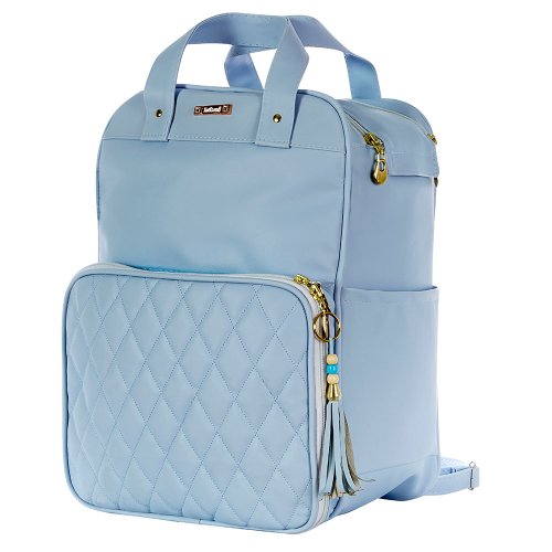 Mochila maternidade azul Outlet