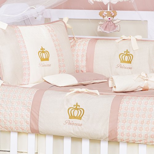 Kit de berço princesa rosa clearance