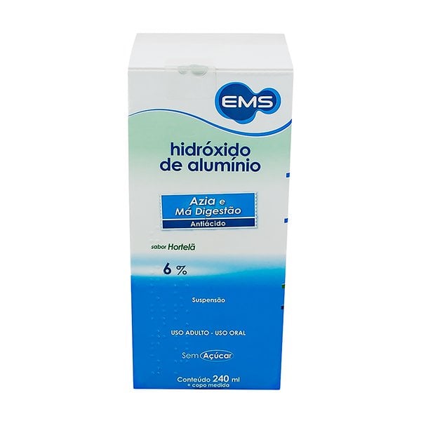 Hidróxido de Alumínio EMS 61,5mg/mL, caixa com 1 frasco com 240mL de solução de uso oral