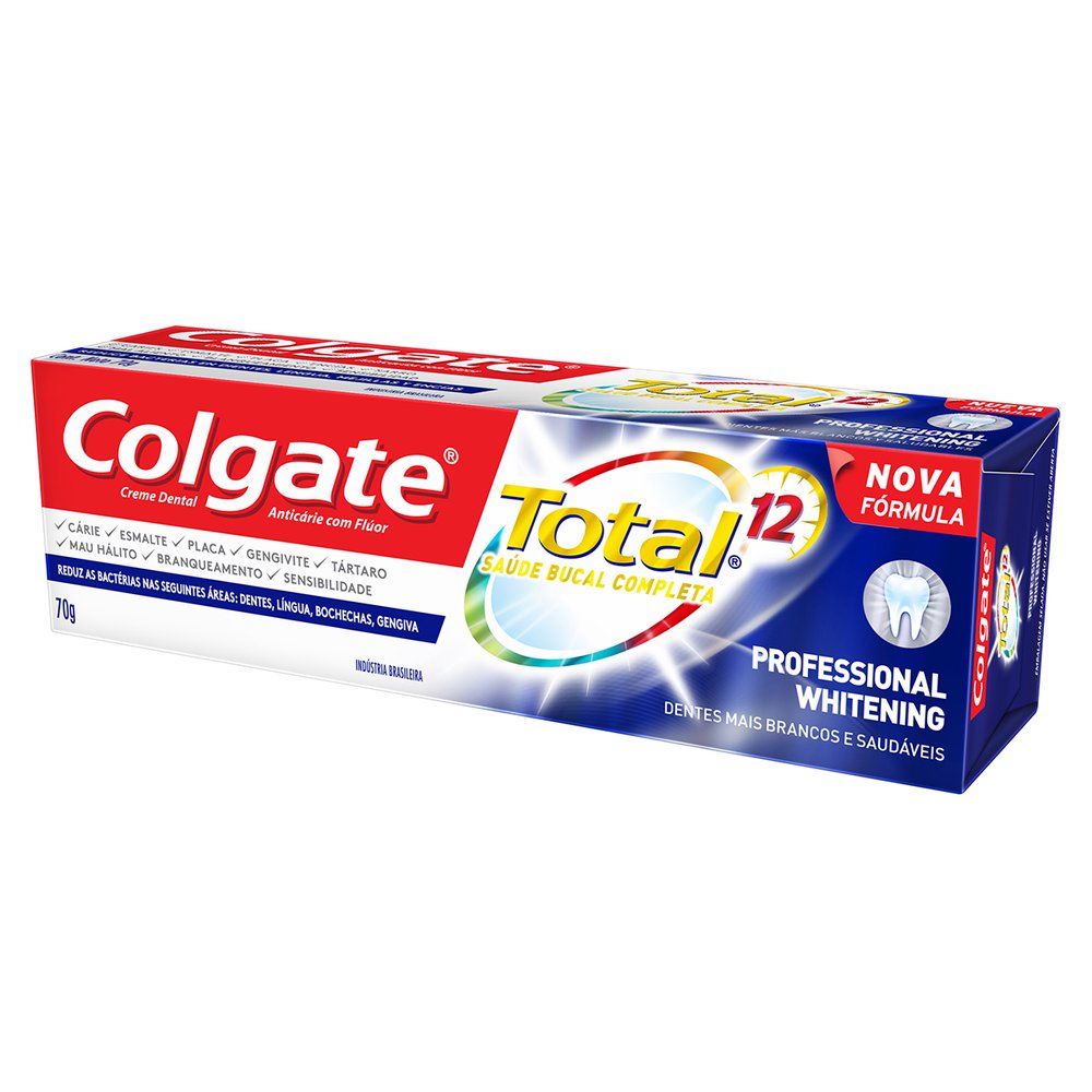 Creme Dental Colgate Total 12 Professional Whitening 70g