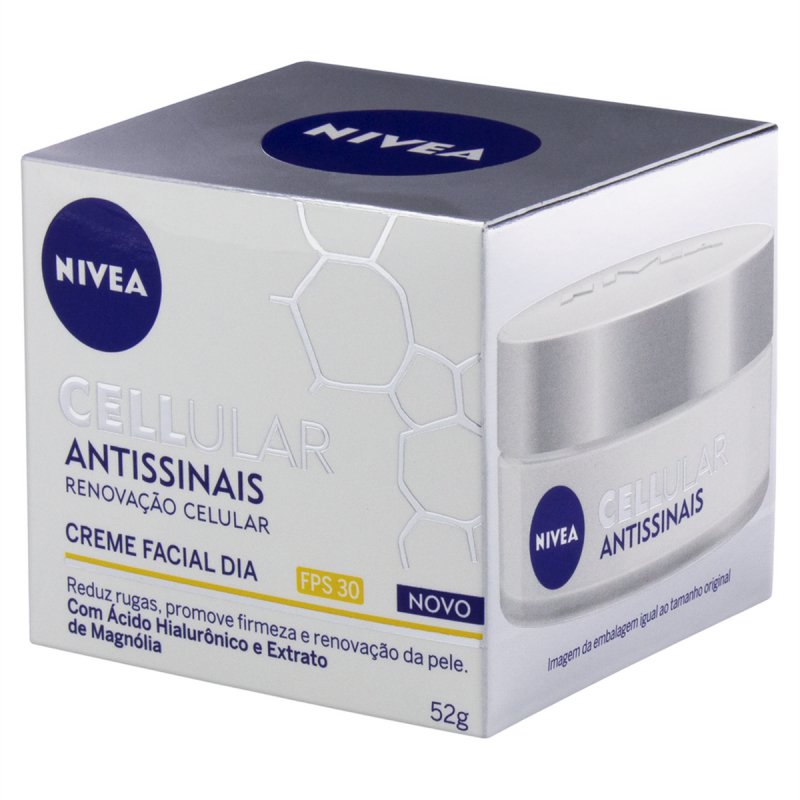 Nivea Cellular Hialurônico Diurno Resenha Creme Hidratante Facial Nivea Cellular Antissinais Diurno FPS 30 com 52g