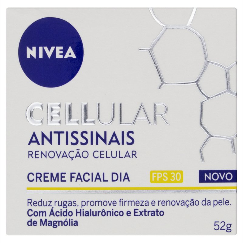 Nivea Cellular Hialurônico Diurno Resenha Creme Hidratante Facial Nivea Cellular Antissinais Diurno FPS 30 com 52g