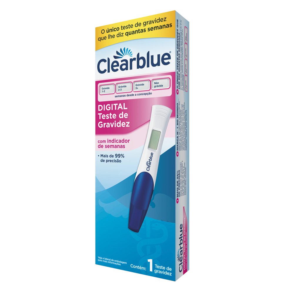 Teste De Gravidez Clearblue Digital 1 Unidade 