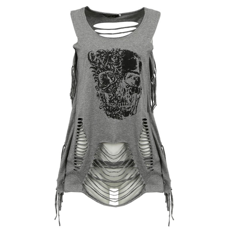 blusa estilo rock