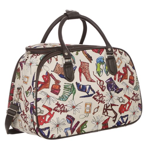 Mala De Viagem Alça Dupla De Mão Estampa Floral Feminina - Compre Agora -  Feira da Madrugada SP