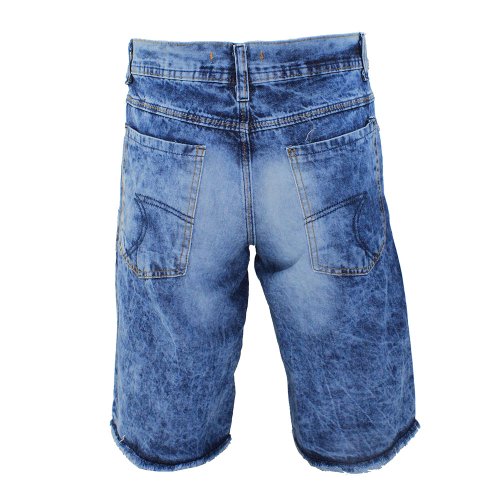 bermuda jeans manchada