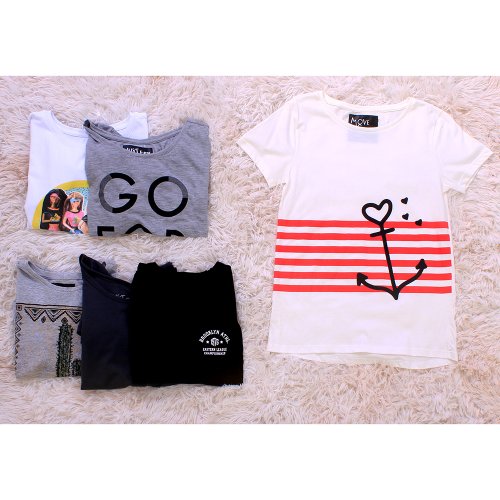 Camisetas basicas estampadas clearance