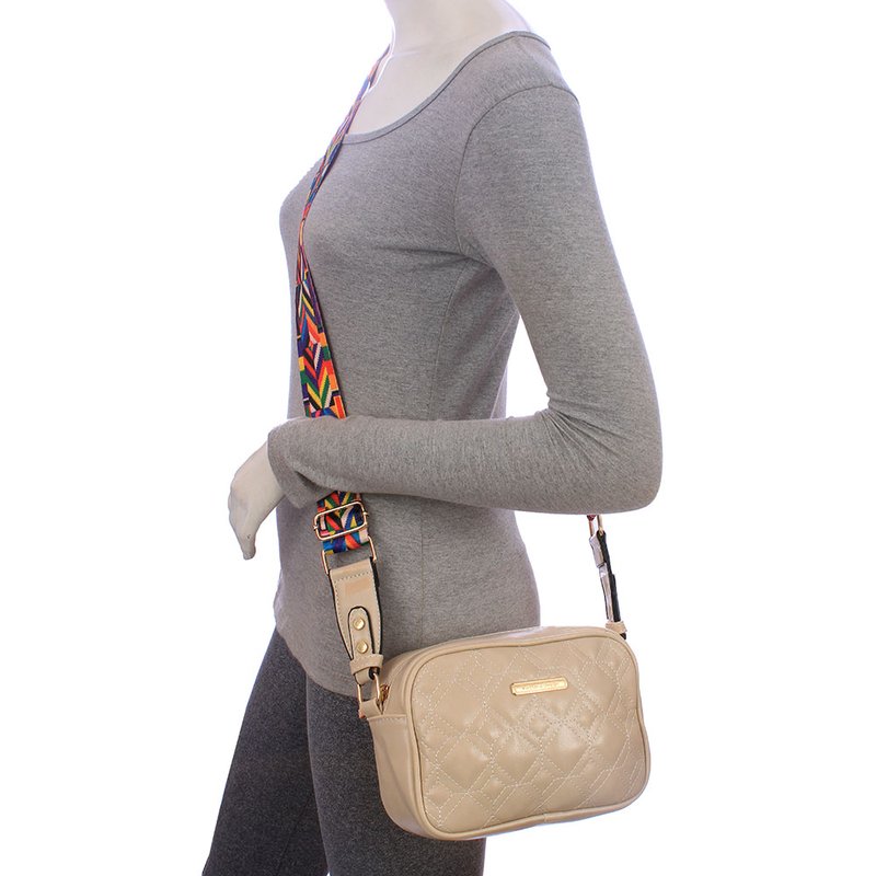 Bolsa transversal com alça larga clearance
