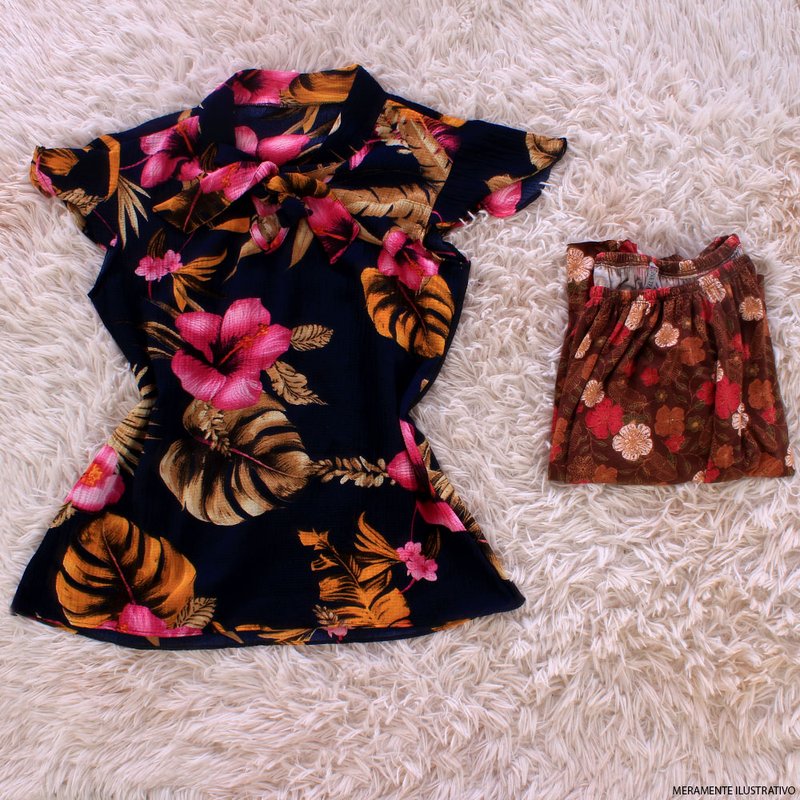 blusa de frio floral feminina