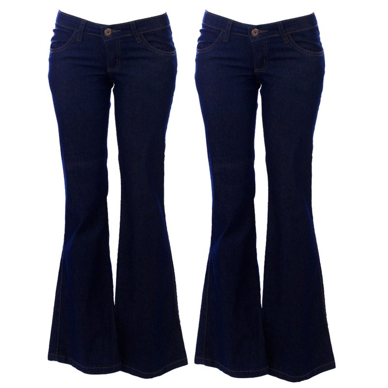 calça jeans flare feminina