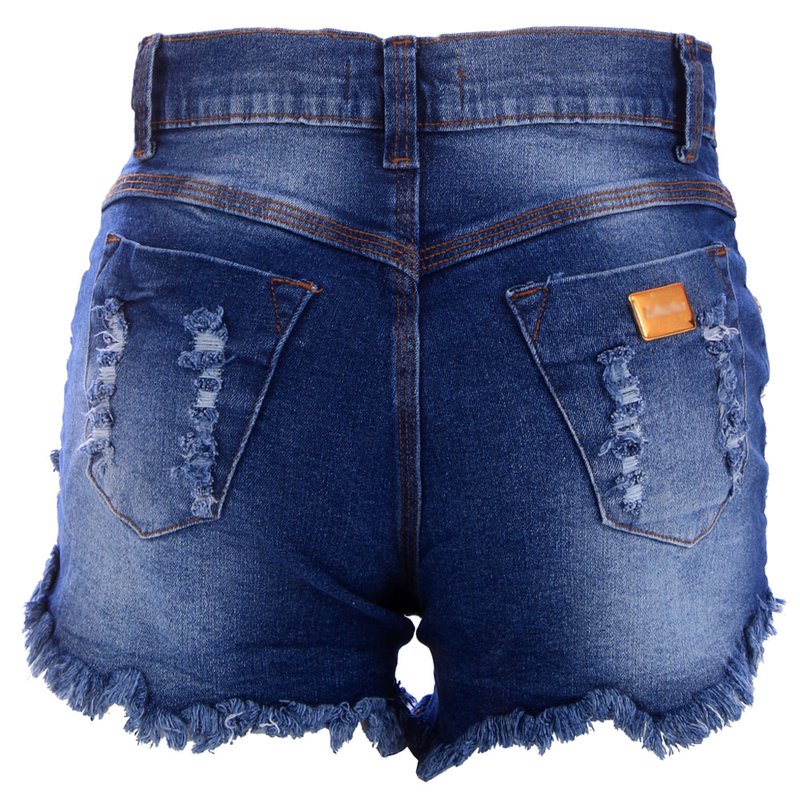 shorts jeans destroyed feminino