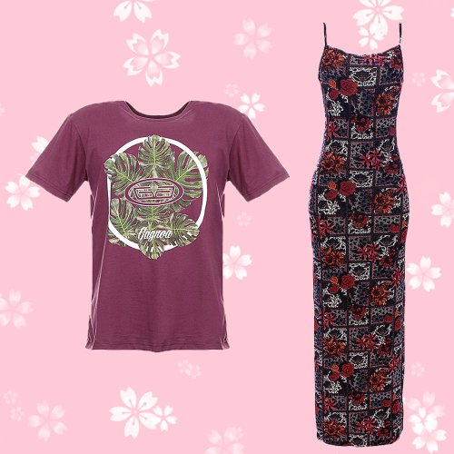 camisa e vestido para namorados