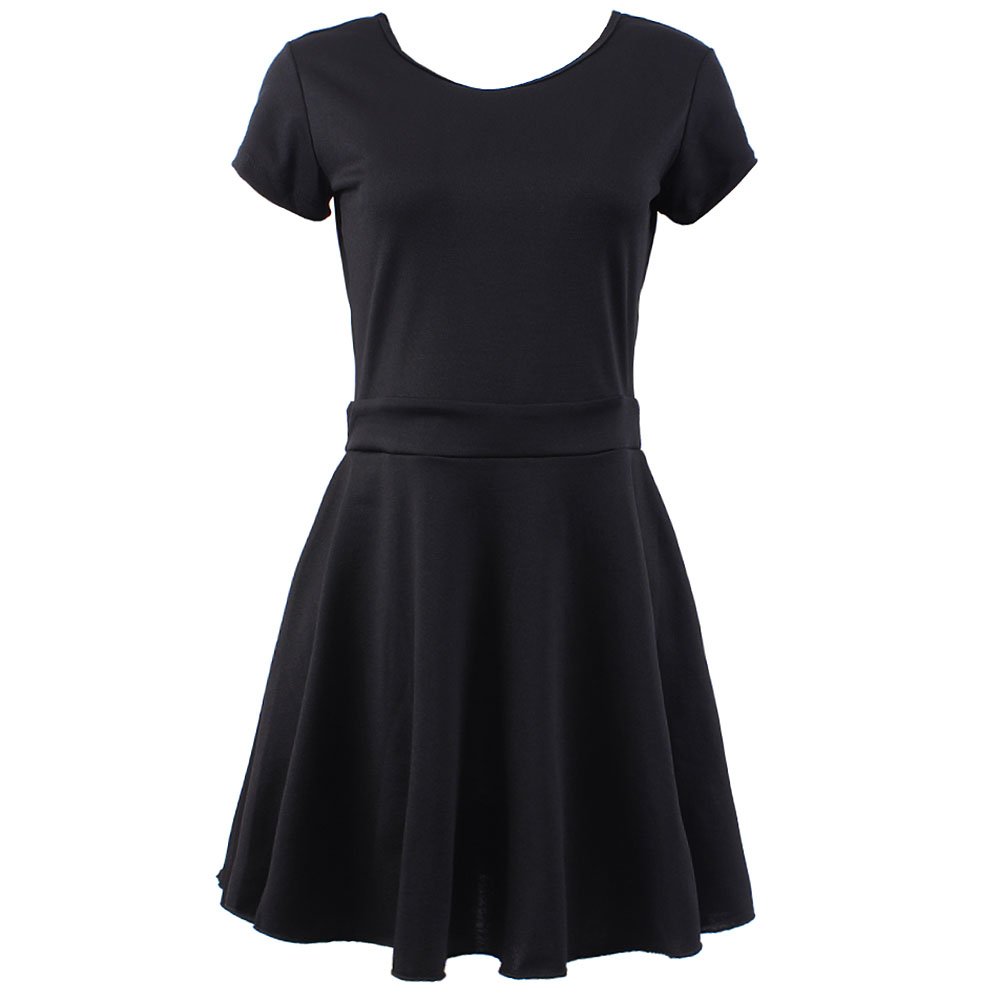 vestido rodado manga curta