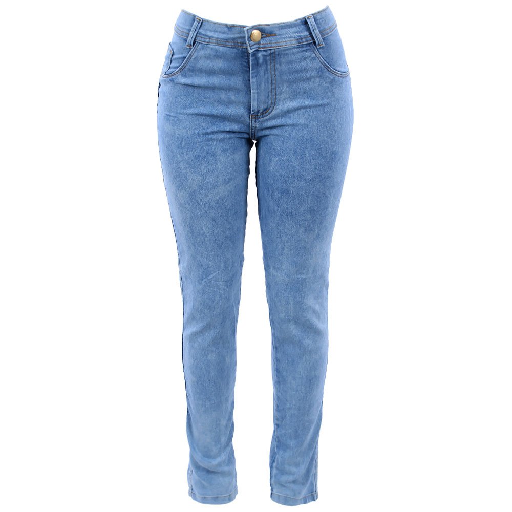 calça jeans manchada feminina