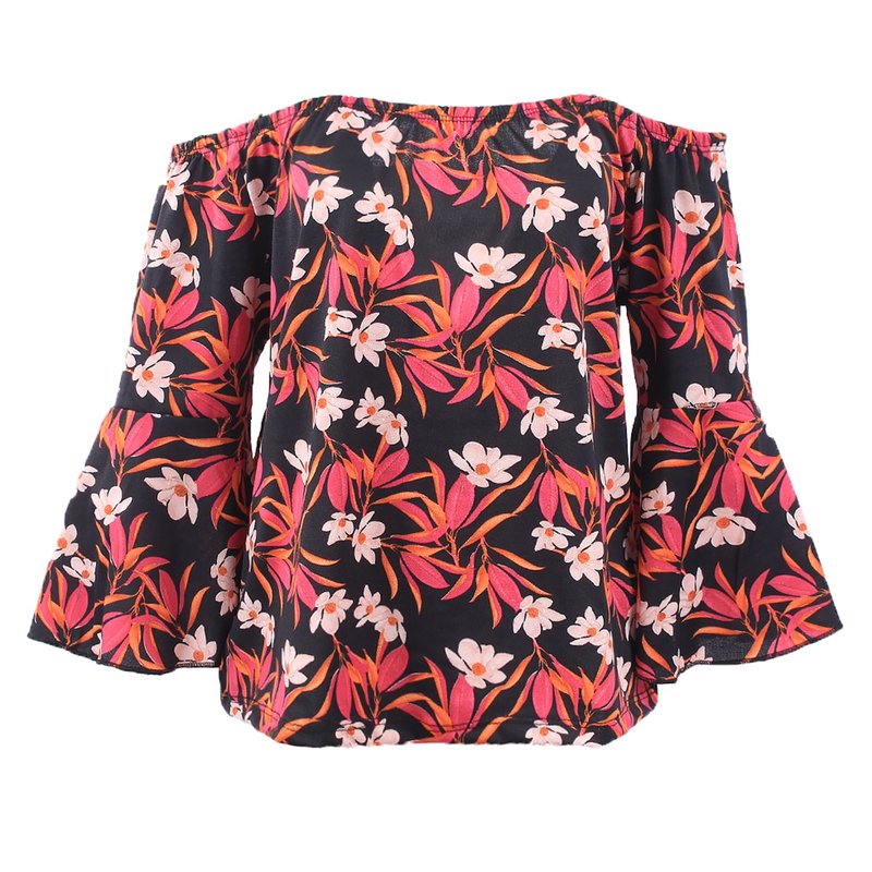 blusa de frio floral feminina