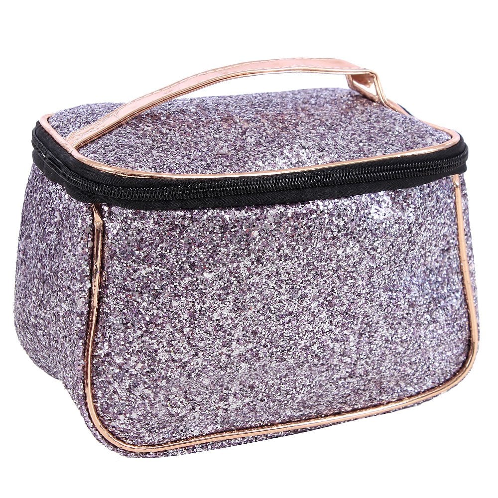 Necessaire Feminina Multiuso Em Glitter Com Alça Fixa - Compre Agora ...