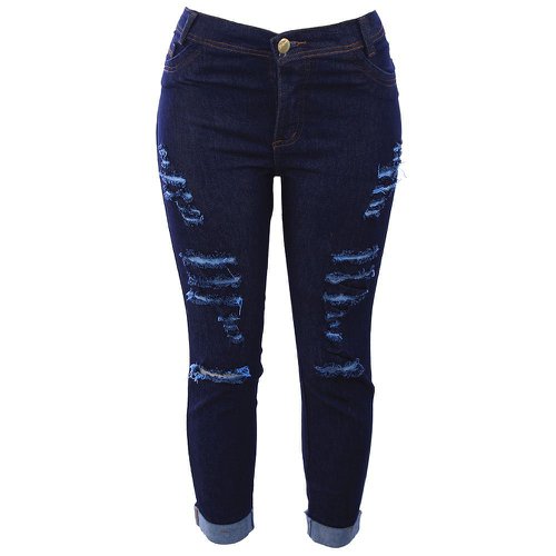 calça jeans feminina com rasgos