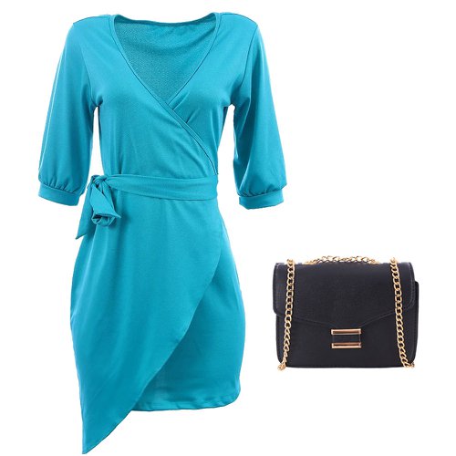 vestido transpassado gg