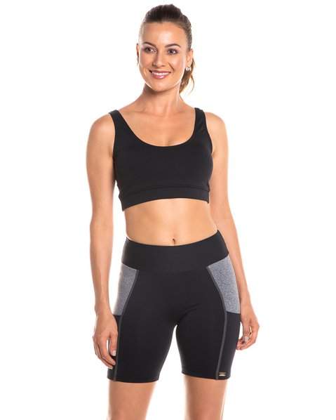 Bermuda academia com bolso Sale