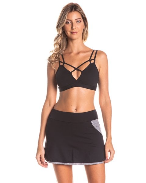 Short saia com bolso clearance
