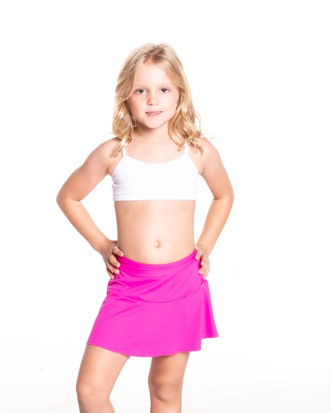 saia infantil rosa