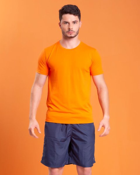 Camiseta dry fit laranja