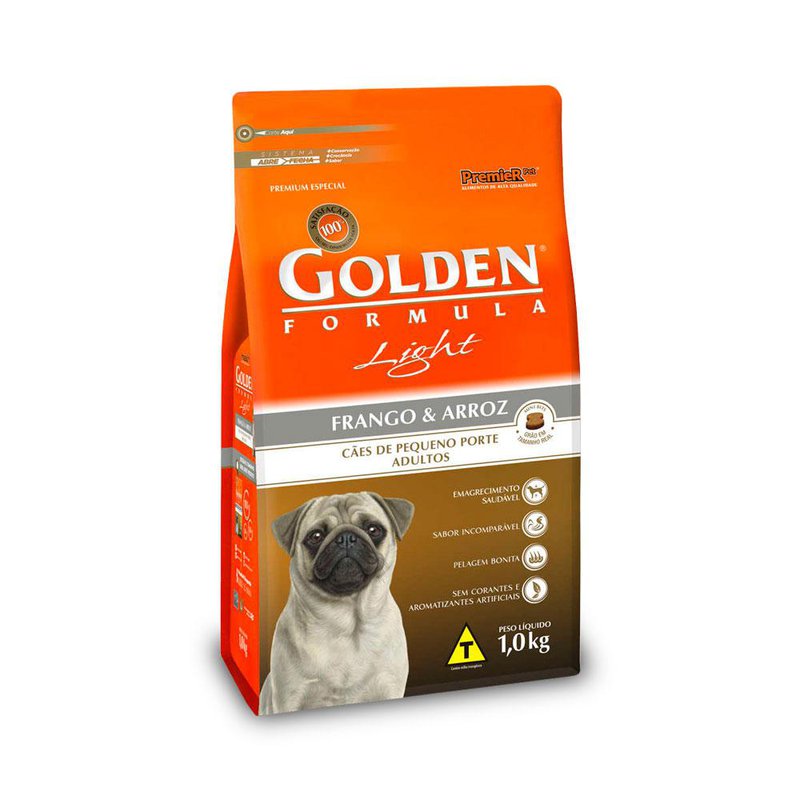 Ração Premier Golden Fórmula Cães Adultos Light Mini Bits Frango e Arroz Loja Agropecuária