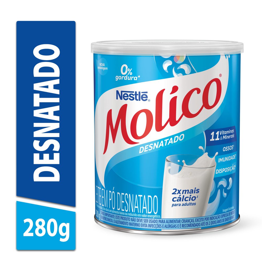 Tabela Nutricional Leite Em Pó Desnatado Leite Em Pó Desnatado Molico 280g | Supermercado Pague Menos