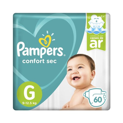 Fralda Pampers Confort Sec Fortbag G Com 60 Unidades Supermercado Pague Menos