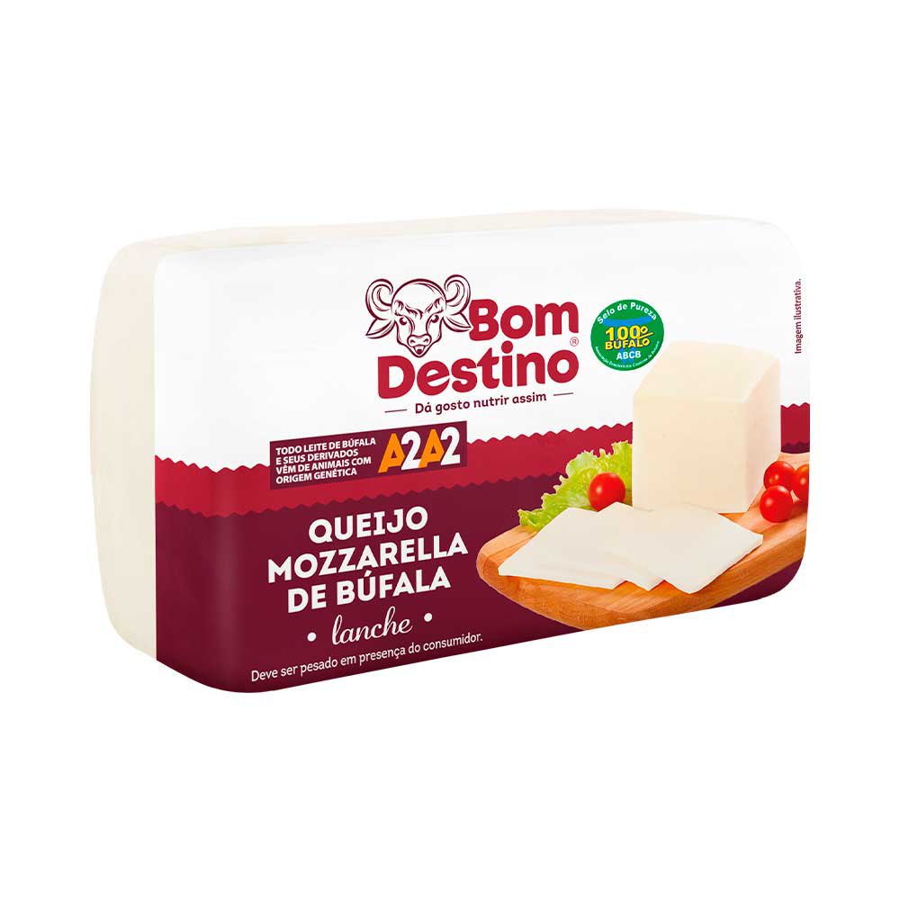 Queijo Mussarela De Búfala Bom Destino Lanche Kg Supermercado Pague Menos