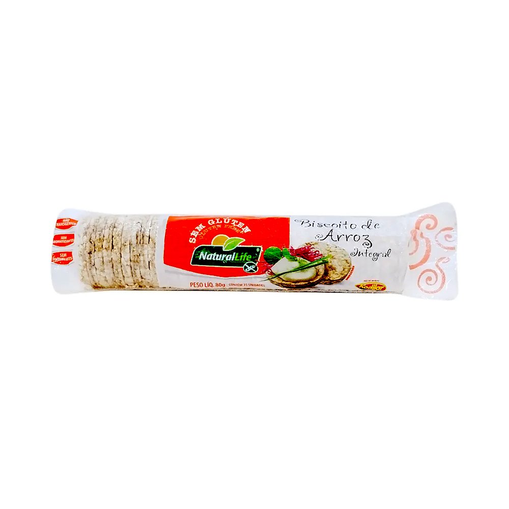Biscoito De Arroz Natural Life Bisc.Arroz Nat.Life 80g S/Gluten Mini