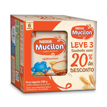 Cereal Infantil Mucilon Com 3 Multicereais Sachê 690g